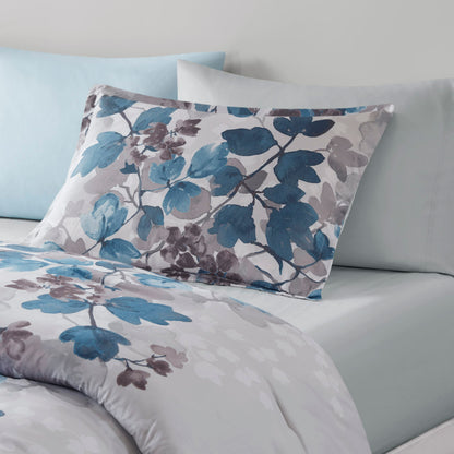 Alexis Comforter Set with Bed Sheets - Blue