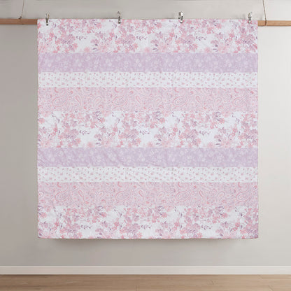 Oliena Floral Paisley Comforter Set - Pink