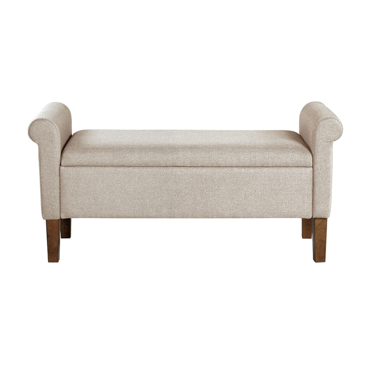 Aubrey Upholstered Storage Bench - Cream