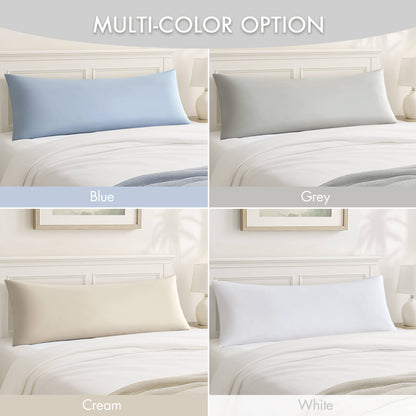 Lumi cooling body pillow - White