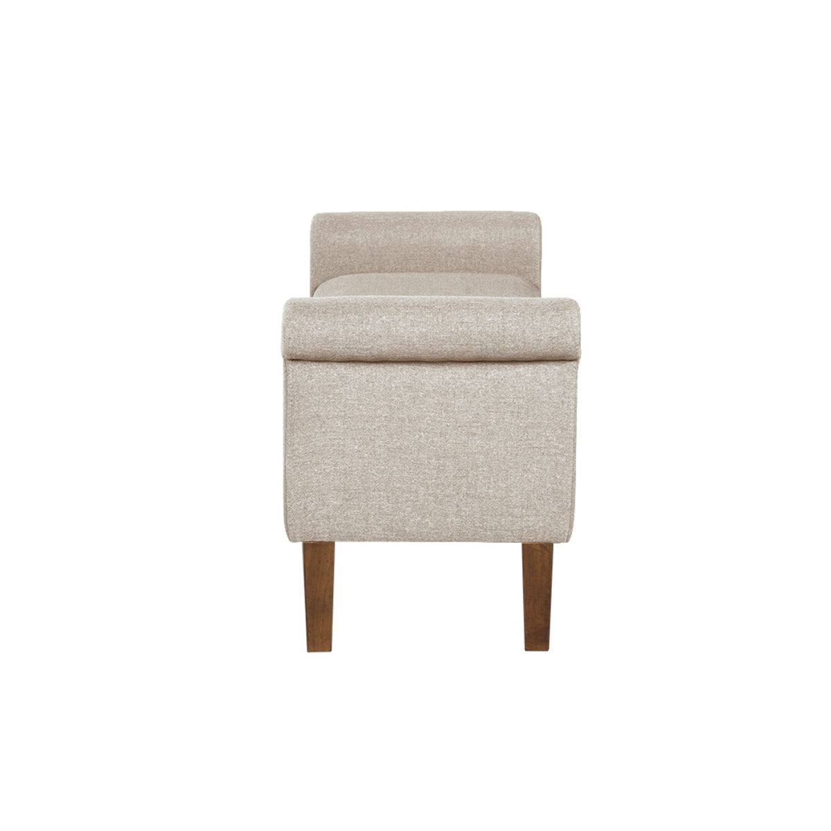 Aubrey Upholstered Storage Bench - Cream