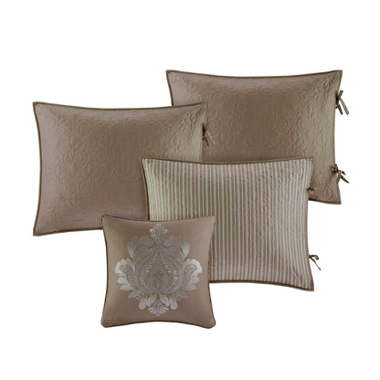 Quebec 6 Piece Reversible Daybed Cover Set - Khaki