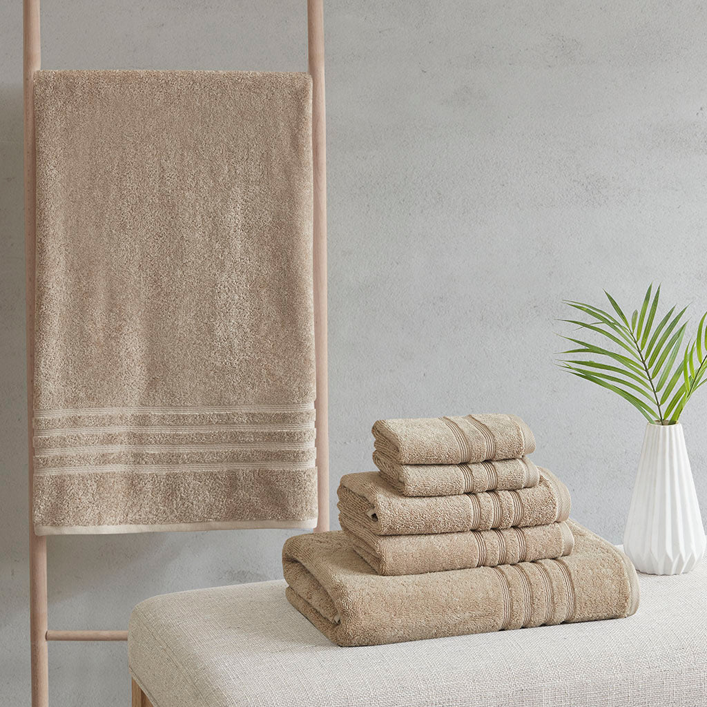 Nurture Sustainable Antimicrobial Bath Towel 6 Piece Set - Natural
