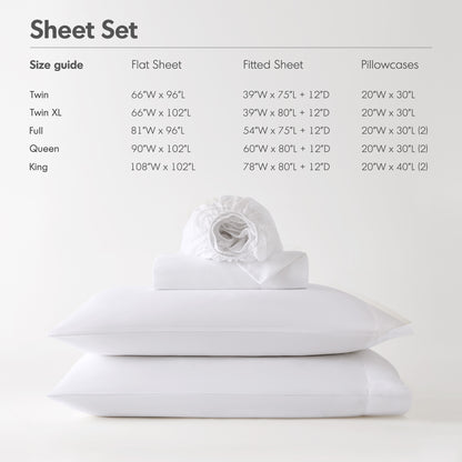 Microfiber All Season Soft Touch Sheet Set - White