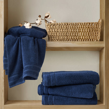 400GSM Essential Bundle Quick Dry 100% Cotton Towel Set - Indigo