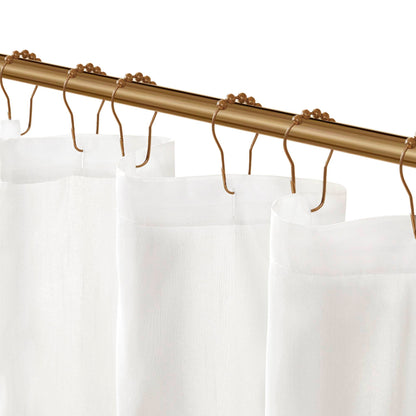 Laurel Tufted Semi-Sheer Shower Curtain - White