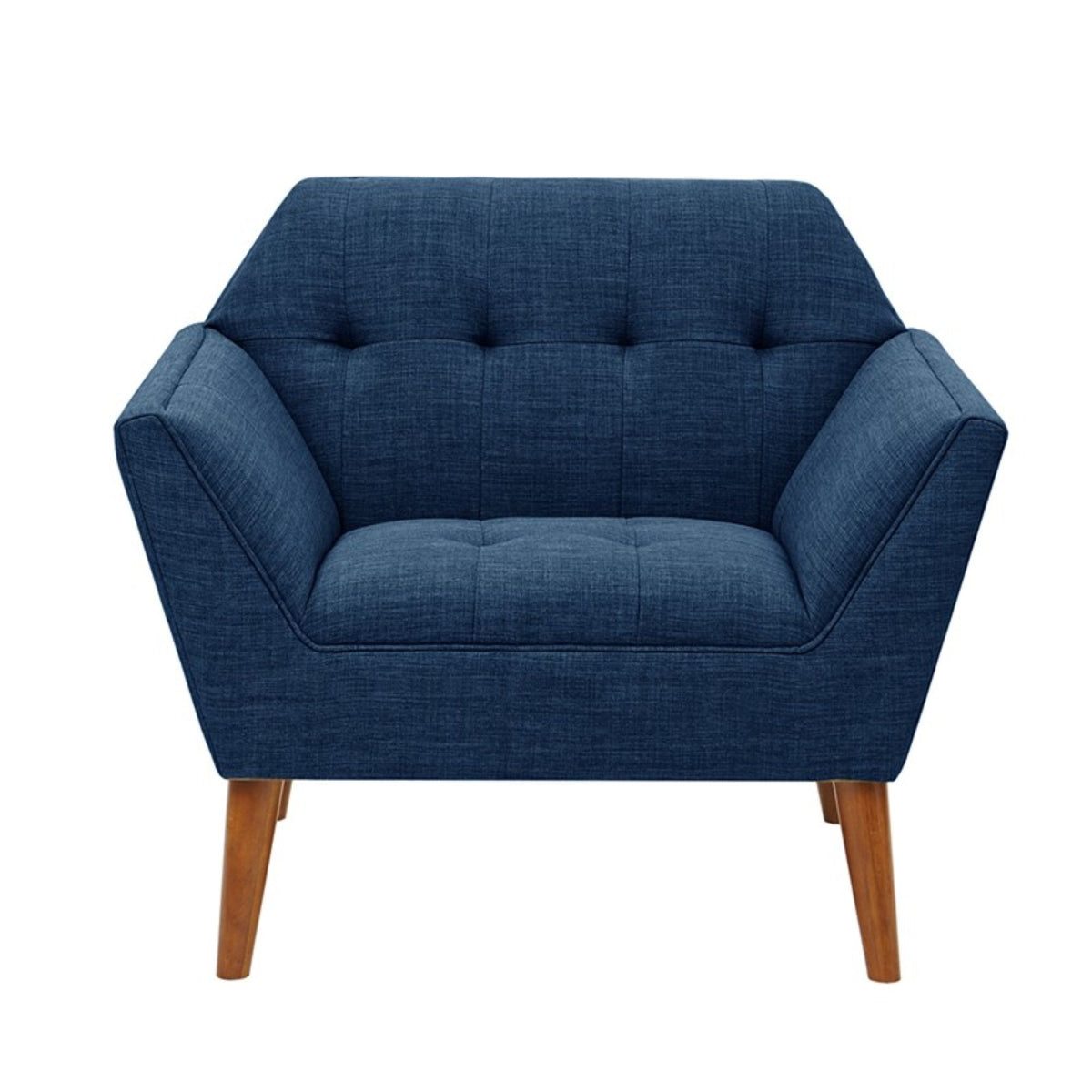 Newport Wide Mid-Century Modern Lounge Chair Set of 2 - Blue