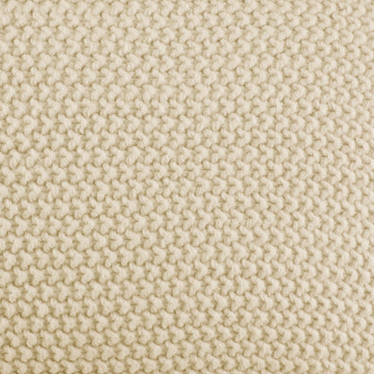 Bree Knit Euro Pillow Cover - Ivory