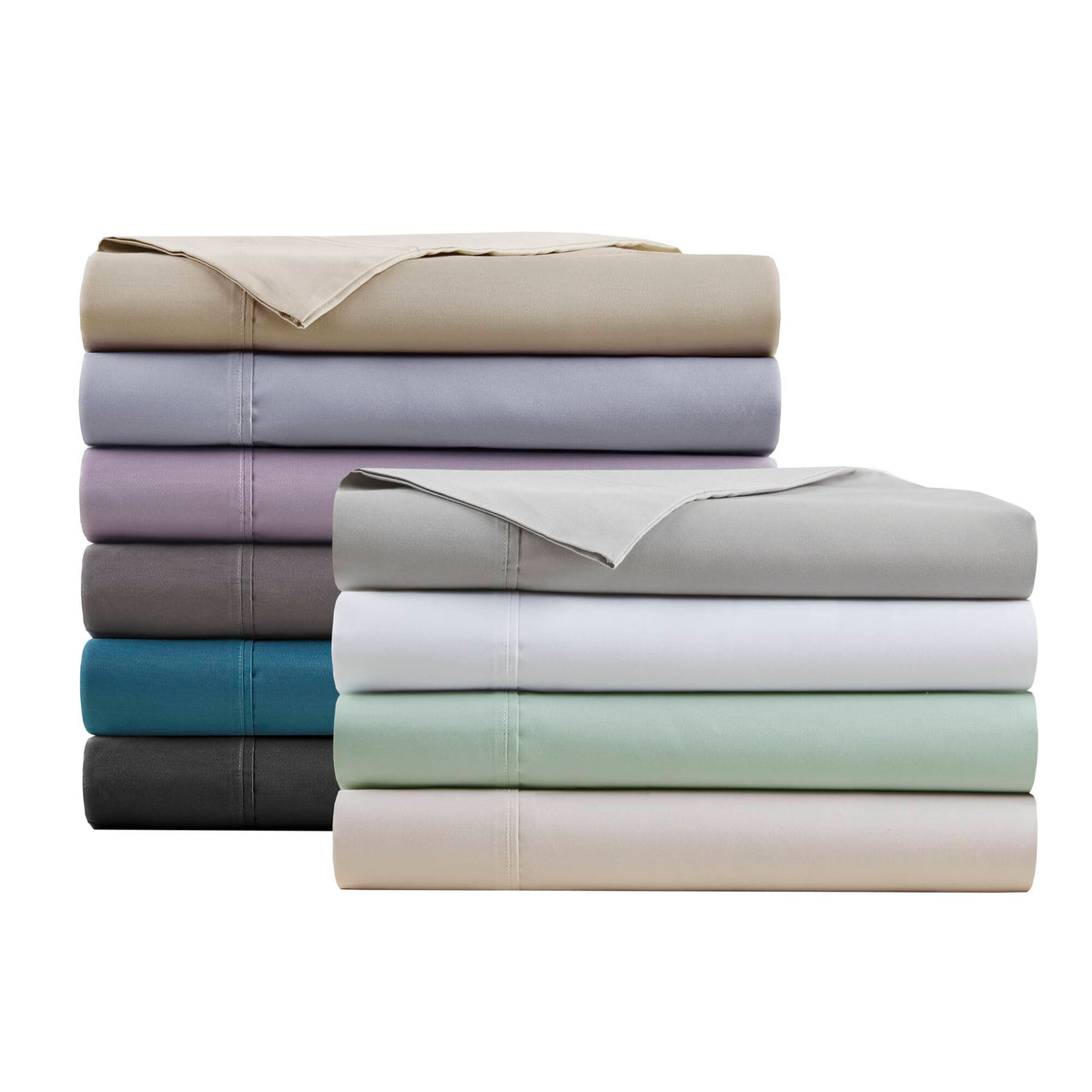 600 Thread Count Cooling Cotton Blend 4 PC Sheet Set - Black