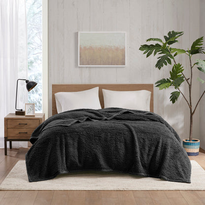 Burlington Berber Blanket - Black