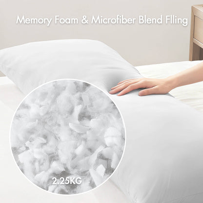 Lumi cooling body pillow - White