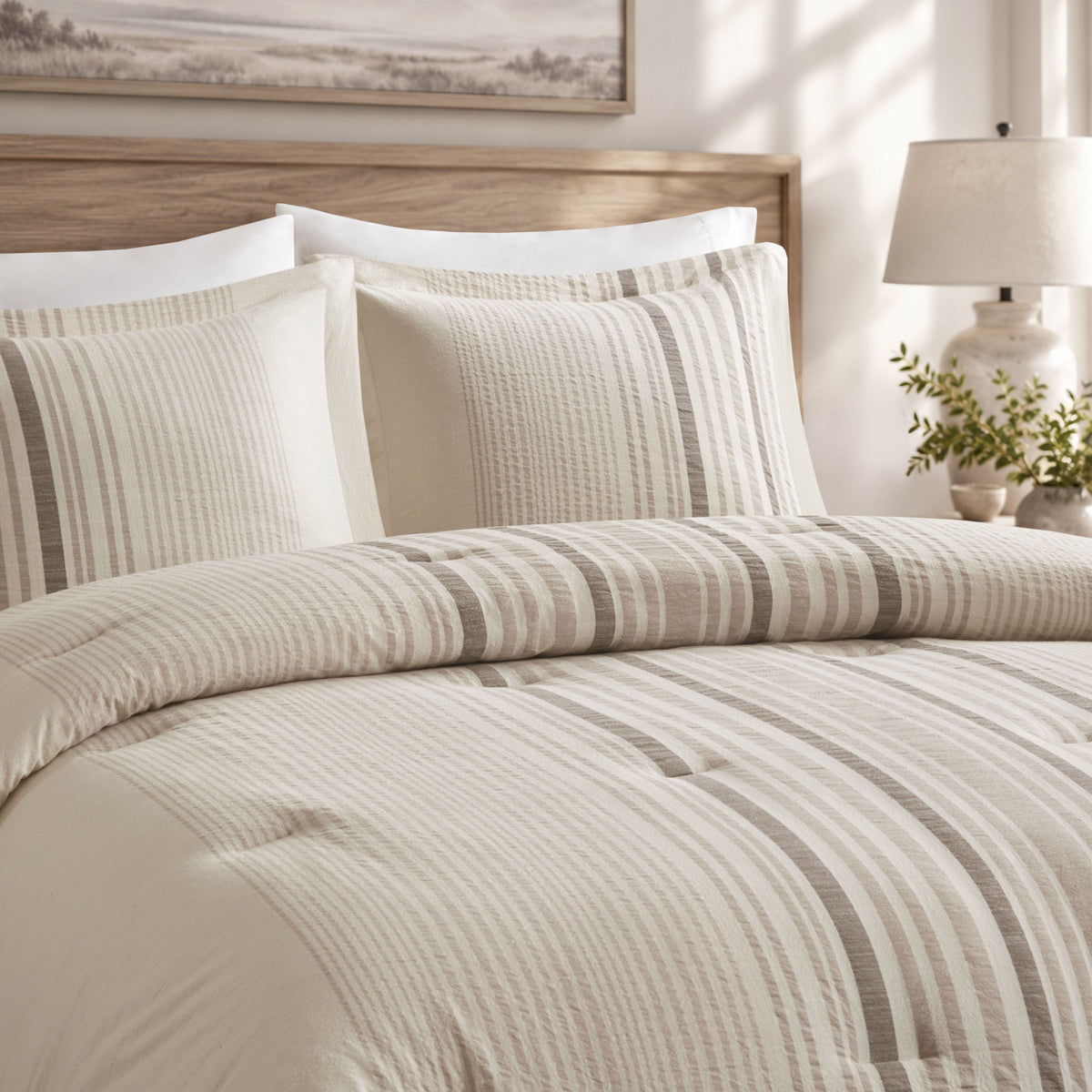 Ellery 3pcs Comforter Set - Natural