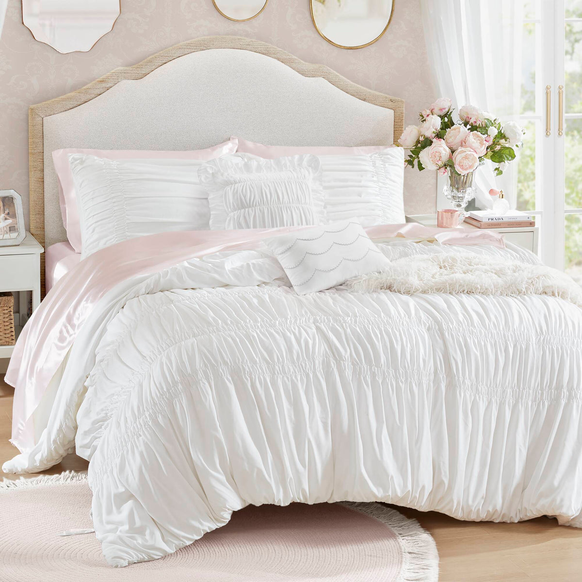 Ella Comforter Set - White