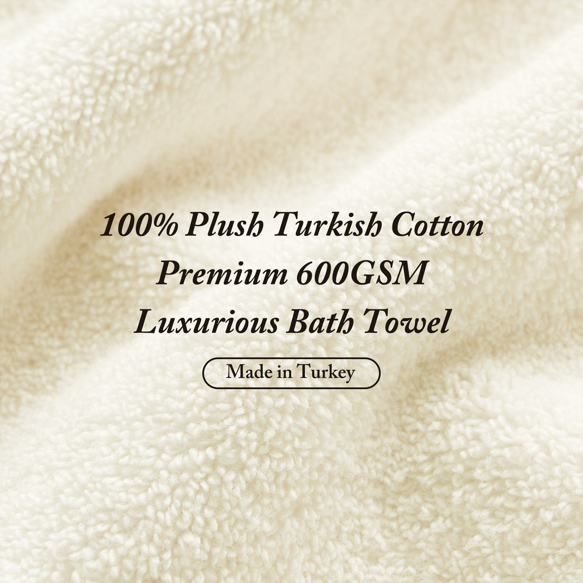Turkish 100% Cotton Bath Sheet 2 Piece Set - Natural