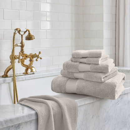 Turkish Cotton 6 Piece Bath Towel Set - Taupe
