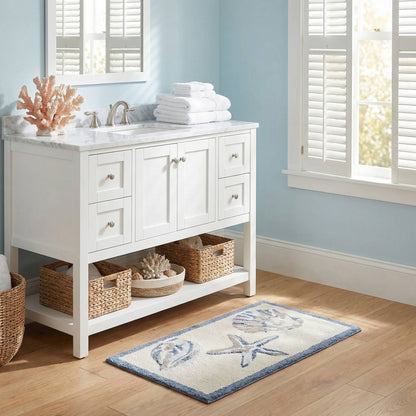 Bayside Cotton Tufted Rug - Blue
