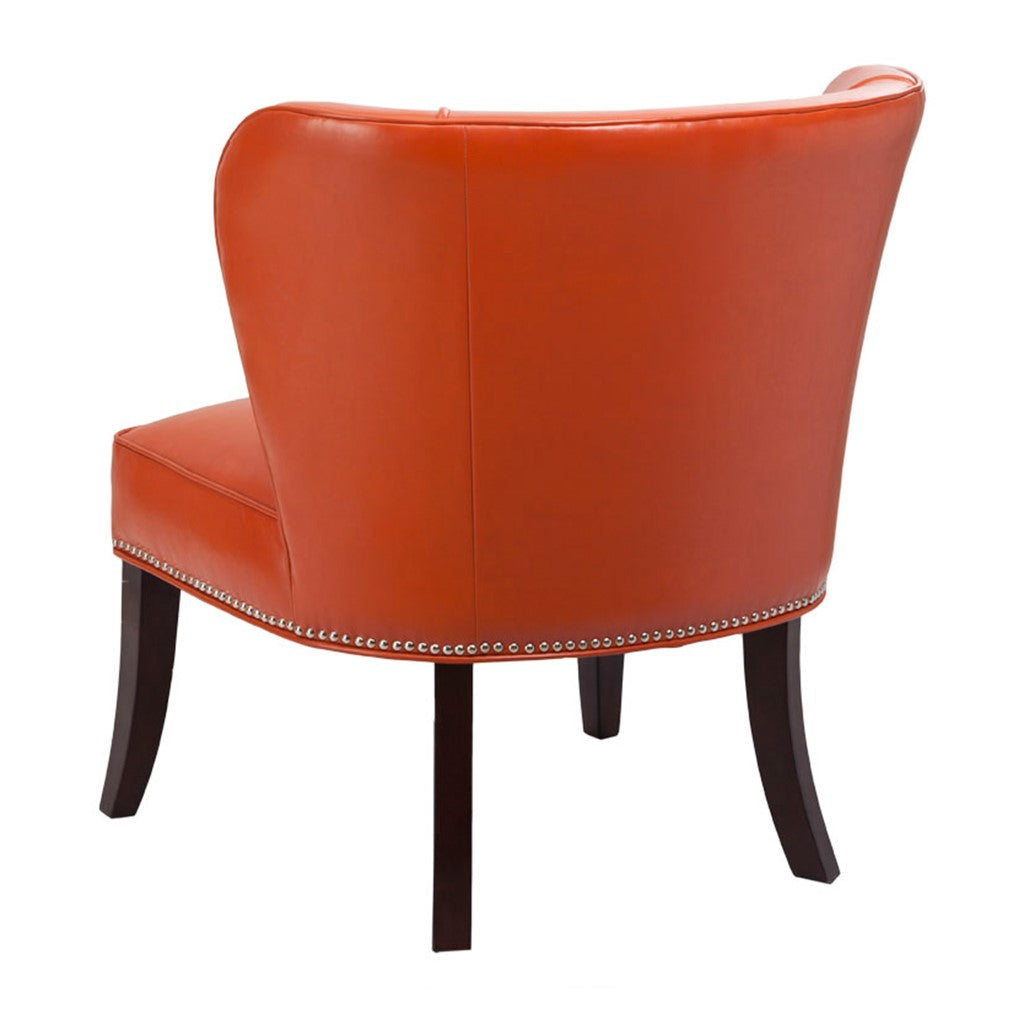 Hilton Armless Orange Accent Chair