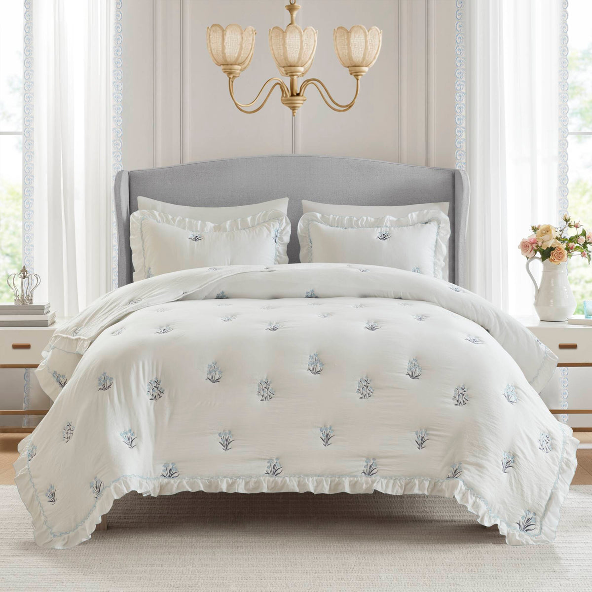 Aglaia Quilt Set - Blue