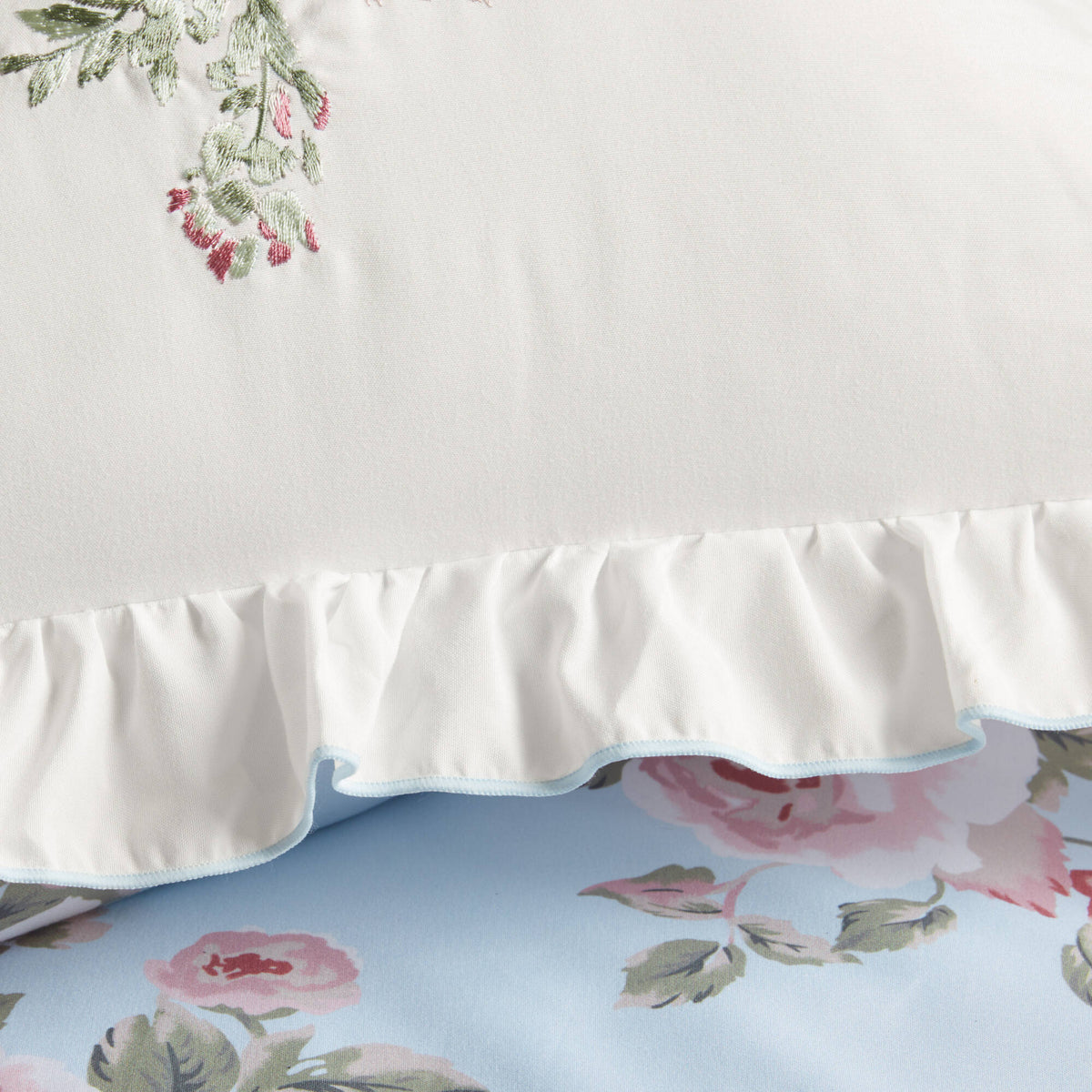 Elena Floral Comforter Set - Blue