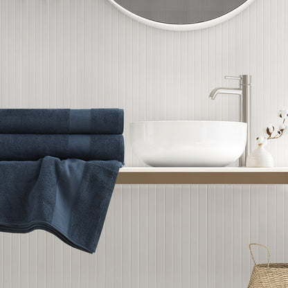 Premium Turkish Cotton 500GSM Plush Towel Set - Navy