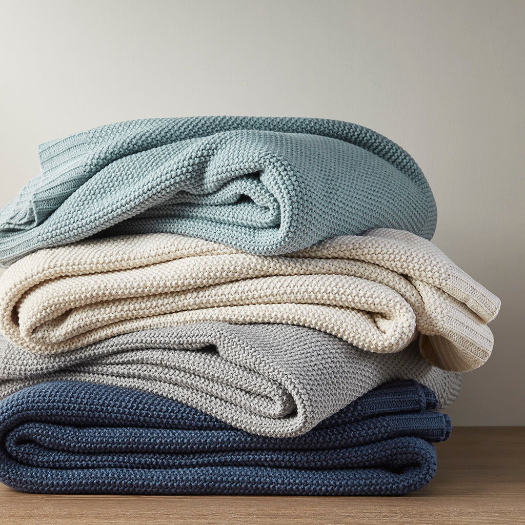 Bree Knit Blanket - Ivory