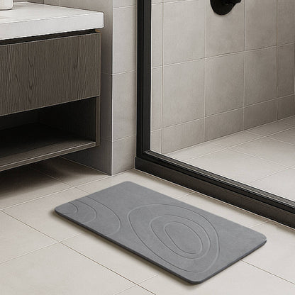 Diatom Bath Mat - Pebble Grey