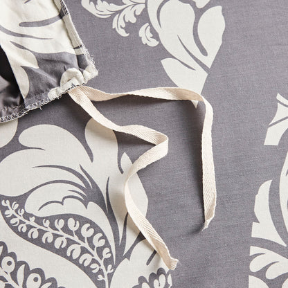 Vienna 6 Piece Printed Duvet Cover Set - Grey