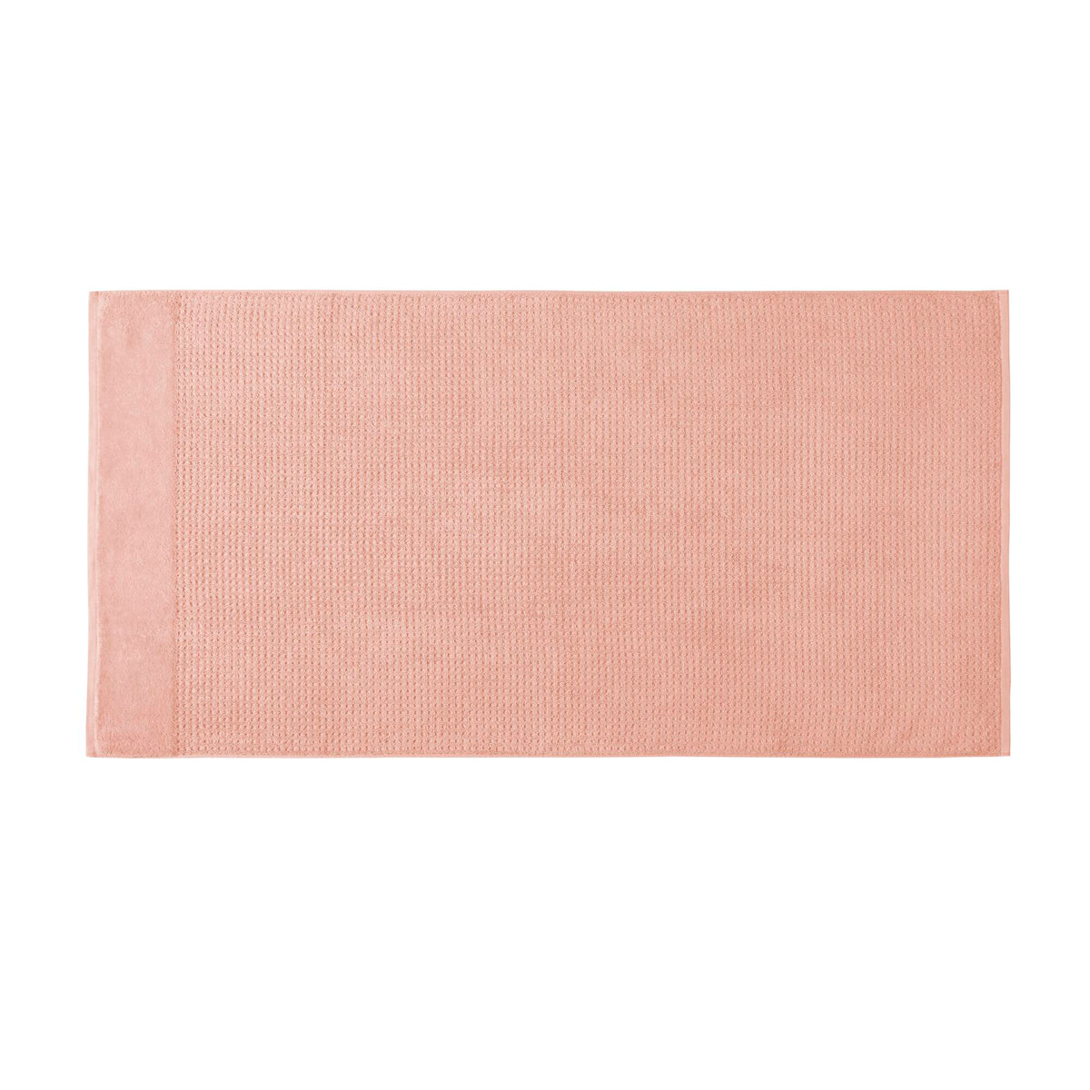 Spa Waffle Cotton Jacquard Bath Towel 6 Piece Set - Pink