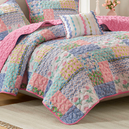 Nellie Quilt Set - Pink