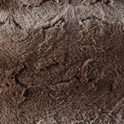 Zuri Faux Fur Square Pillow - Tan