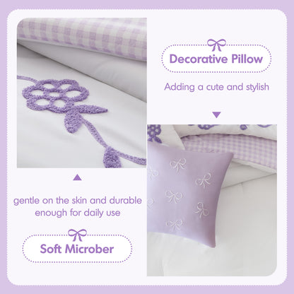 Tiffany Comforter Set - Purple