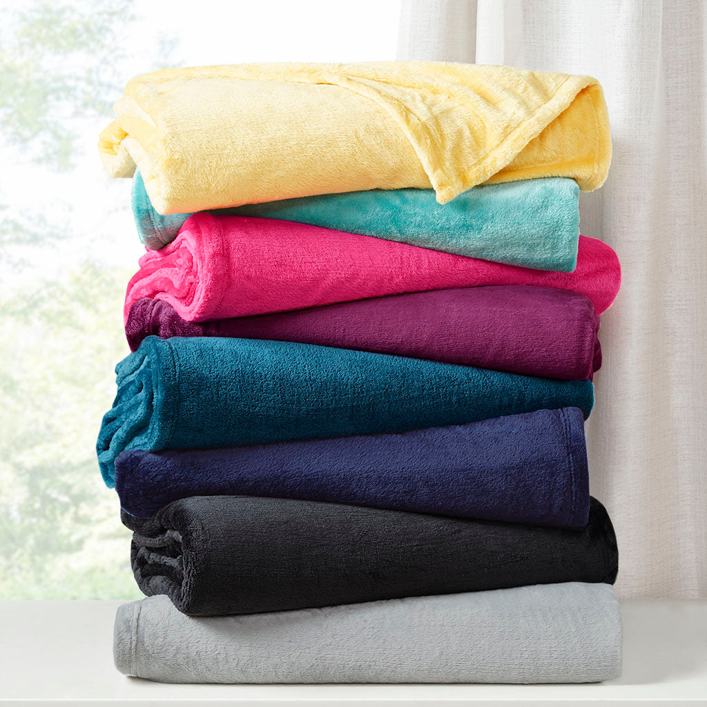 Microlight Plush Oversized Blanket - Aqua