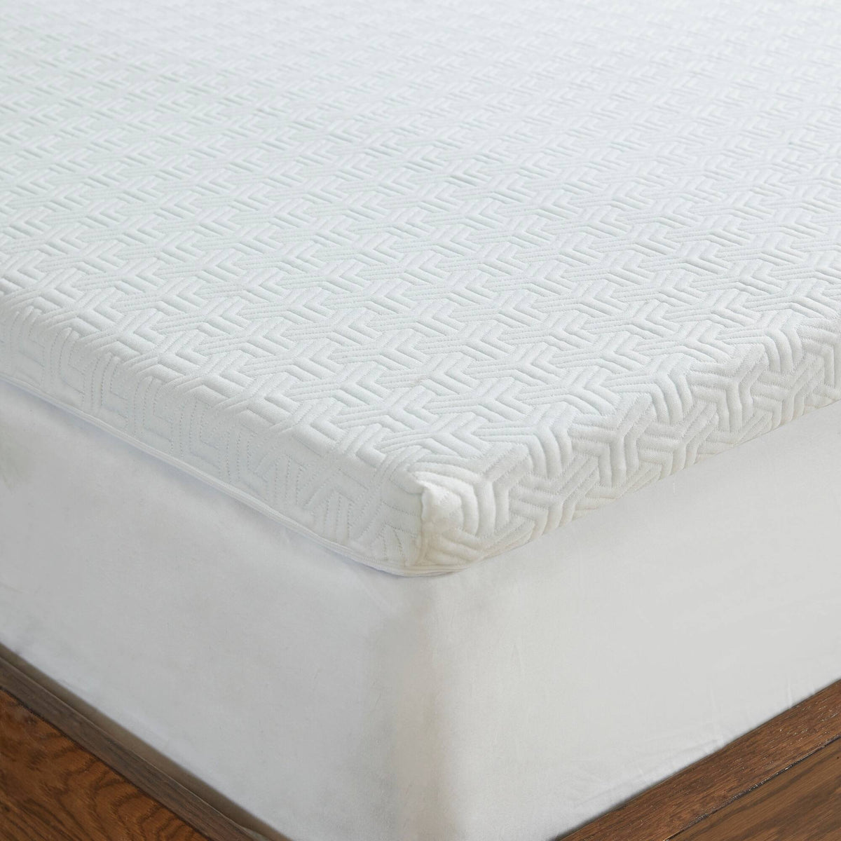 2" Gel Memory Foam with 3M Cover White Mattress Topper Mattress Topper By Olliix/JLA HOME (E & E Co., Ltd)