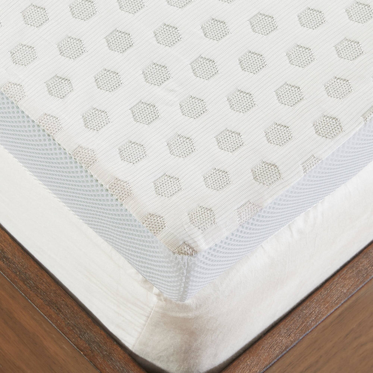 2" Gel Memory Foam with Cooling Cover White Mattress Topper Mattress Topper By Olliix/JLA HOME (E & E Co., Ltd)