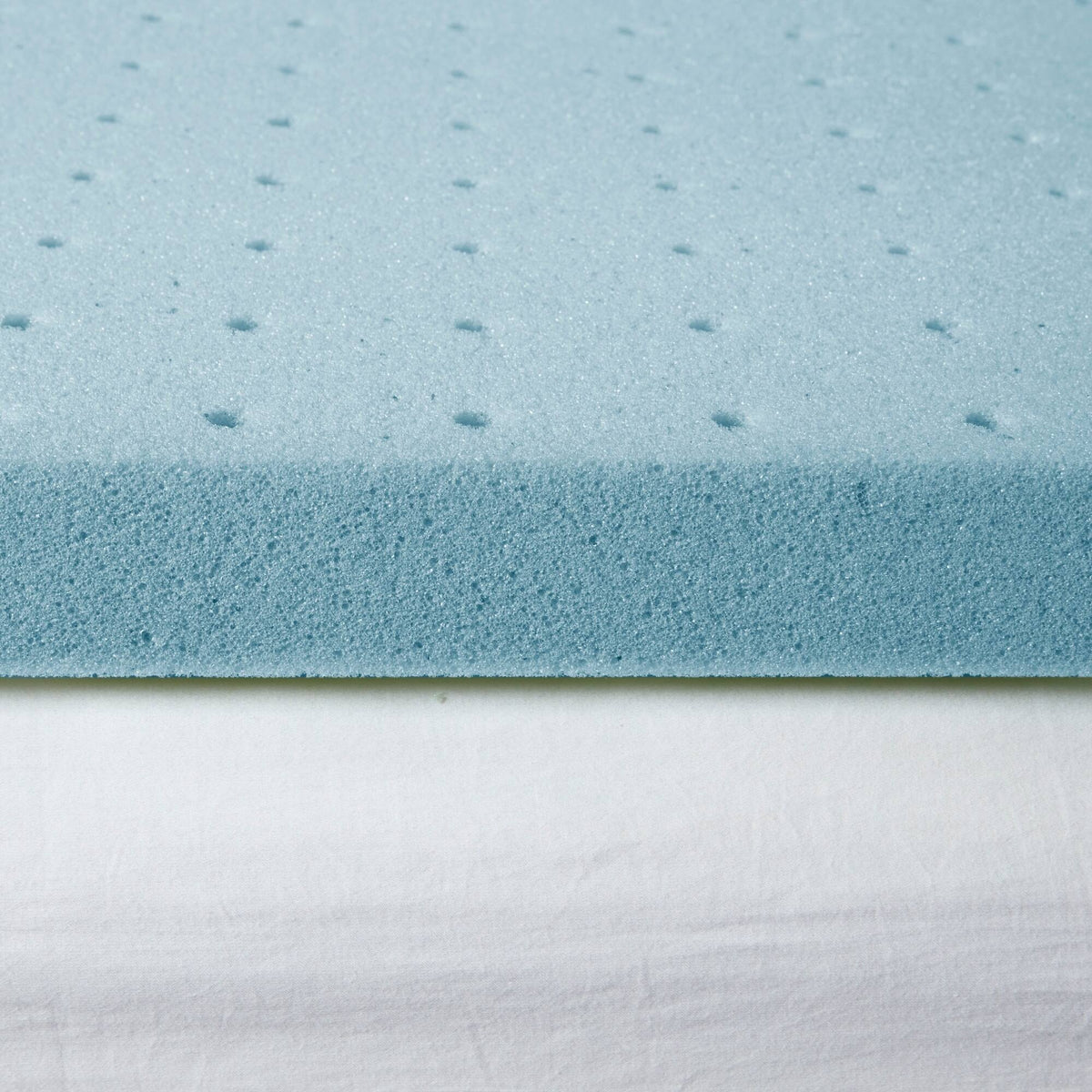 2" Gel Memory Foam with Cooling Cover White Mattress Topper Mattress Topper By Olliix/JLA HOME (E & E Co., Ltd)