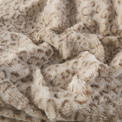 Zuri Faux Fur Throw - Leopard