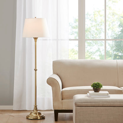 Aelorian Floor Lamp 59"H - Antique Brass