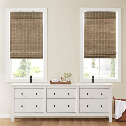 Eastfield Bamboo Light Filtering Roman Shade 64"L - Natural Ash
