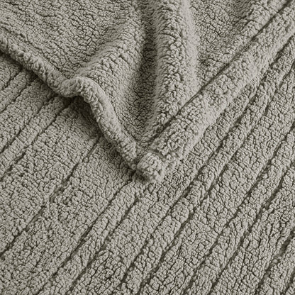 Sherpa Heated Blanket - Grey