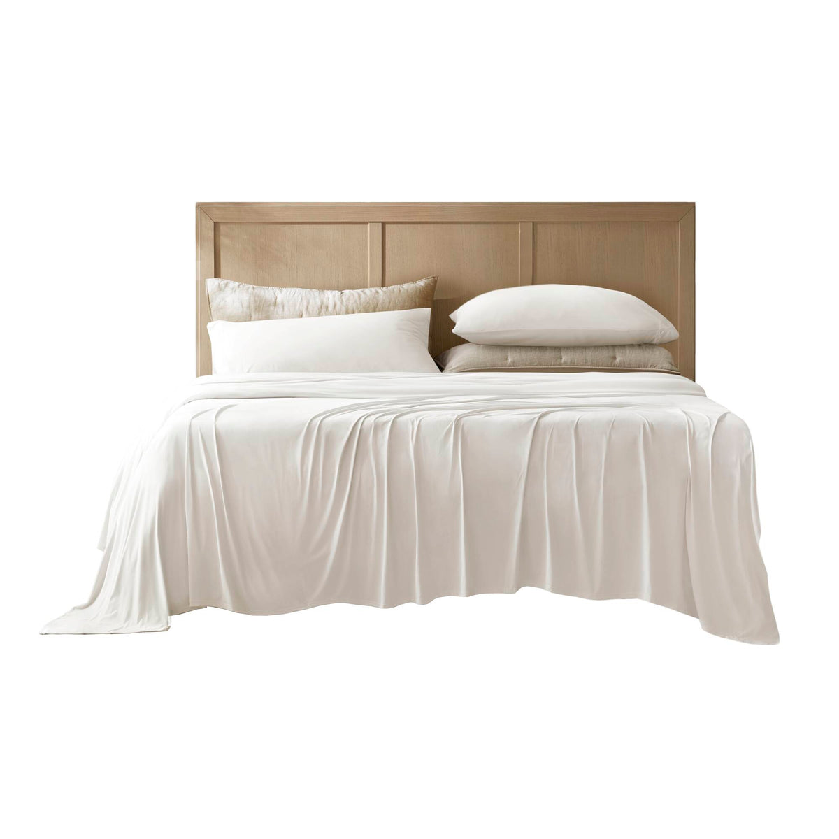 Cooling Stretch Jersey Sheet Set - White