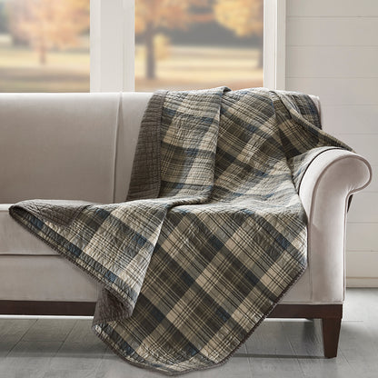 Tasha Quilted Throw - Tan