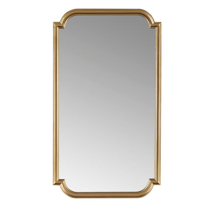 Adelaide Gold Scalloped Wood Wall Mirror - Gold