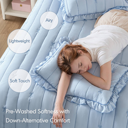 Liv Quilt Set - Blue