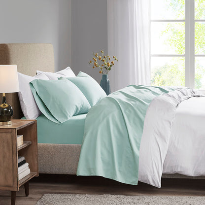 Luxurious Brushed Microfiber Deep Pocket Sheet Set - Seafoam