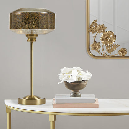 Lumivive 17" Mercury Glass Table Lamp - Gold