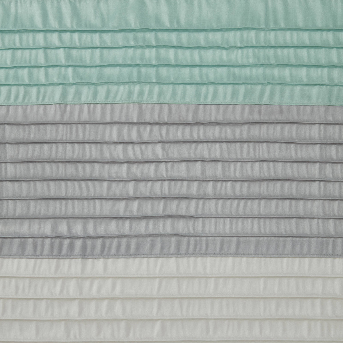 Amherst Faux Silk Shower Curtain - Aqua