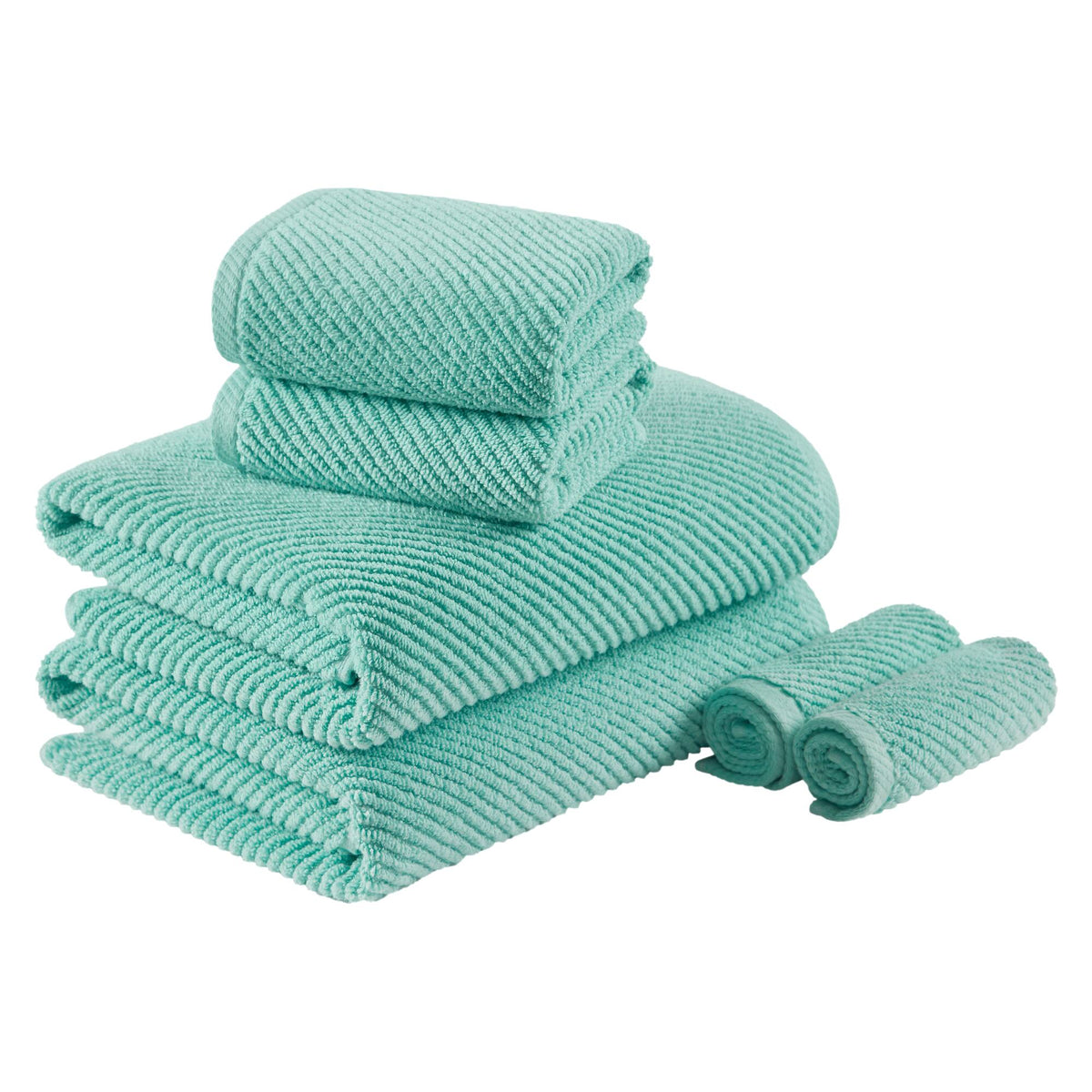 Diagonal Ribbed - Turquoise