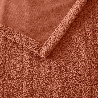 Dream Soft Heated Blanket - Rust