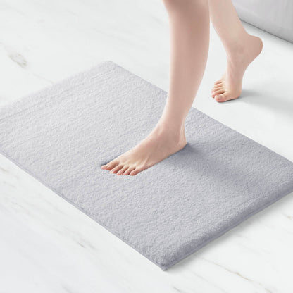 Marshmallow Bath Rug Collection - Silver