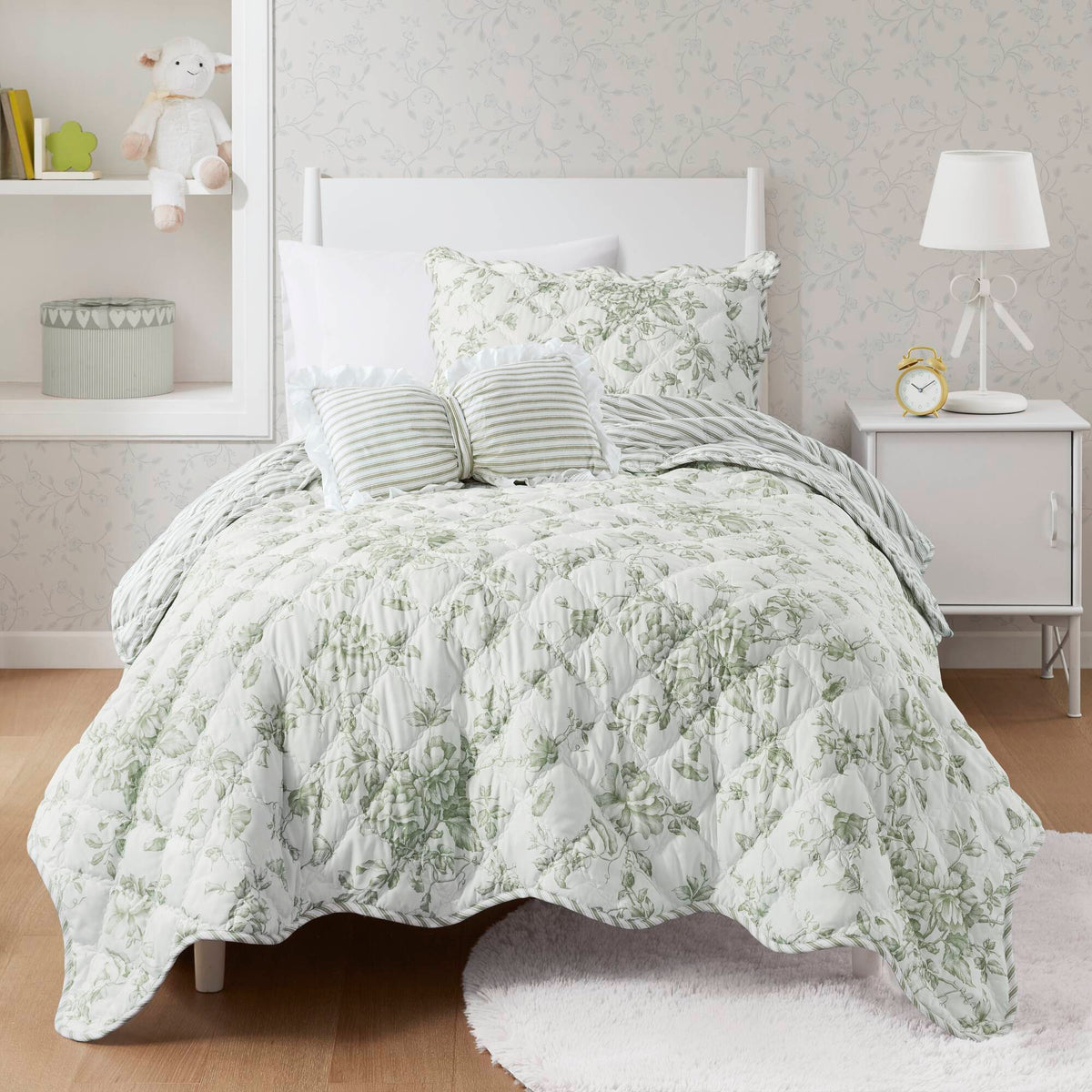 Adele Quilt Set - Green